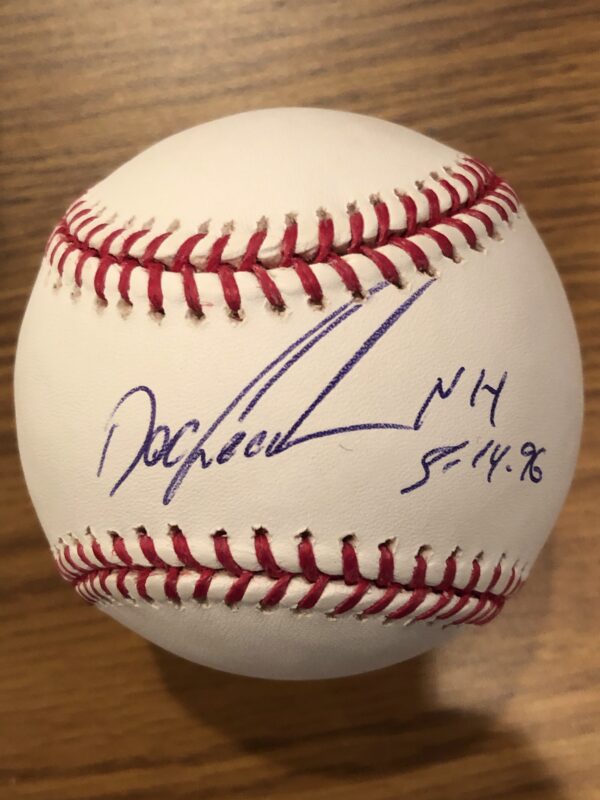 Doc Gooden Autographed Baseball with NH 5-14-96 Inscription