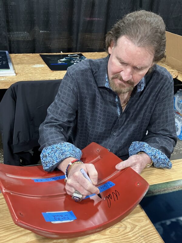Wade Boggs Autographed Fenway Park Stadium Seat Back with Inscription - Image 2