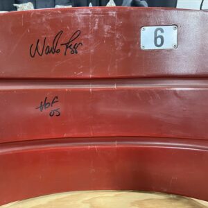 Wade Boggs Autographed Fenway Park Stadium Seat Back with Inscription
