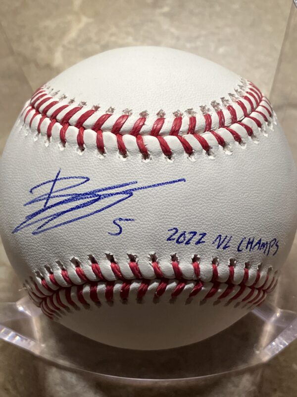 Bryson Stott Autographed Baseball with Inscription