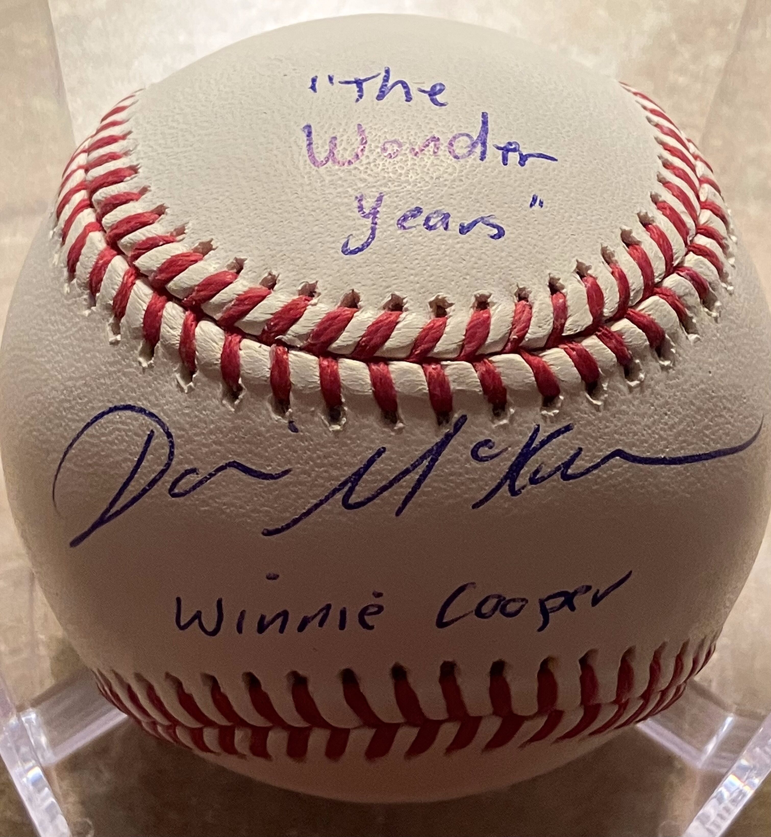 Danica McKellar Autographed Baseball with Inscriptions