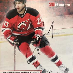Jay Pandolfo Autographed NJ Devils Center Ice Game Program/Magazine