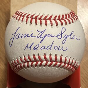 Jamie Lynn Sigler Autographed Baseball with Character Inscription