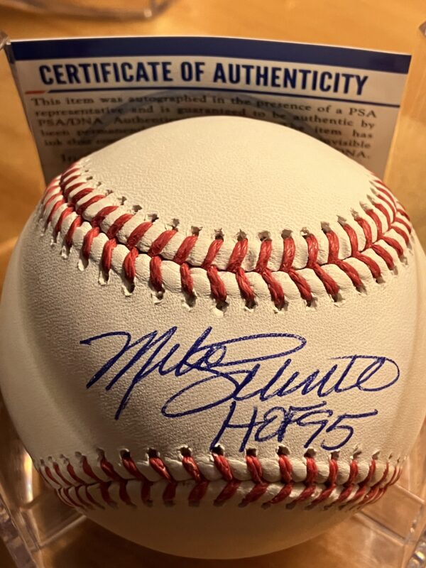 Mike Schmidt Autographed Baseball with Inscripiton