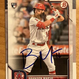 Brandon Marsh Autographed 2022 Bowman Rookie