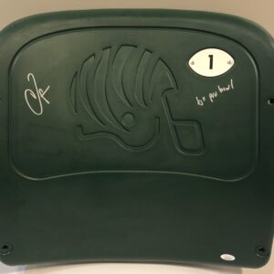 Chad Johnson Autographed Paul Bryant Stadium Seat Back with Inscription