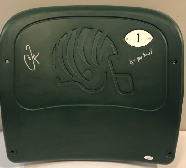 Chad Johnson Autographed Paul Bryant Stadium Seat Back with Inscription