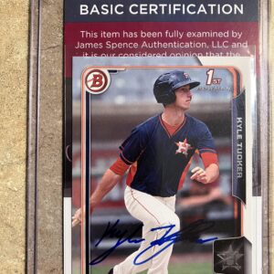 Kyle Tucker Autographed 2015 Bowman Draft 1st Card