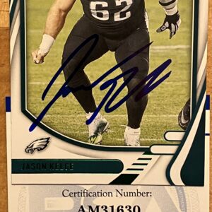 Jason Kelce Autographed 2021 Absolute Football/Green