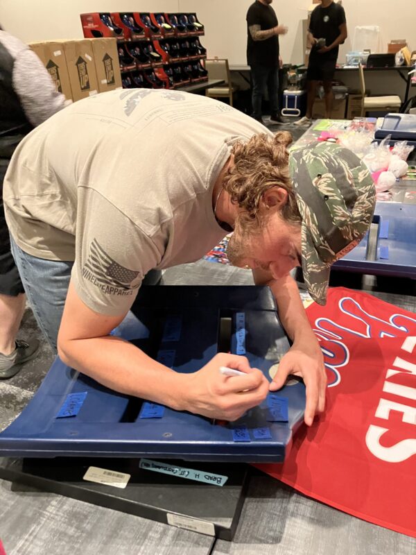 Philadelphia Phillies Citizens Bank Park 2022 NL Champs Multi-Signed Seat Back - Image 6