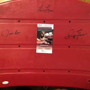 Jim Rice/Fred Lynn/Dwight Evans Multi-signed Fenway Park Seat Bottom