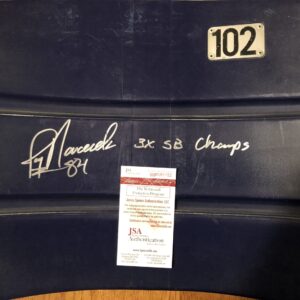 Jay Novacek Autographed Texas Stadium Seat Back with Inscription