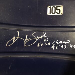 Kevin Smith Autographed Texas Stadium Seat Back with Inscriptions