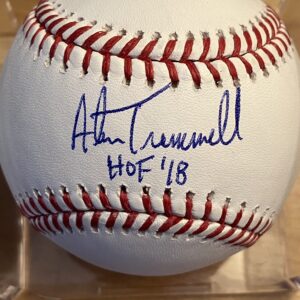 Alan Trammell Autographed Baseball with Inscription