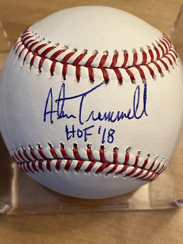 Alan Trammell Autographed Baseball with Inscription