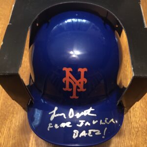 Lenny Dykstra Autographed NY Mets Mini Helmet with Unique Inscription