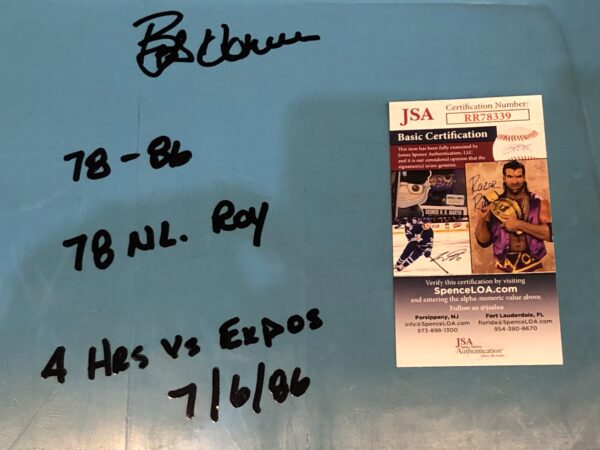 Bob Horner Autographed Fulton County Stadium Seat Back with Inscriptions - Image 2