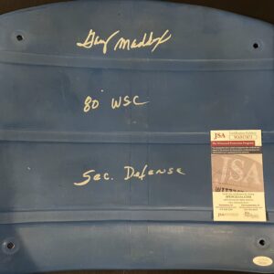 Garry Maddox Autographed Veterans Stadium Seat Bottom with Inscriptions