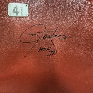 Lawrence Taylor Autographed Meadowlands Stadium Seat Back with Inscription