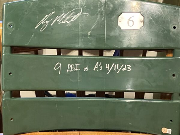 Ryan Mountcastle Autographed #6 Camden Yards Seat Back with Inscription