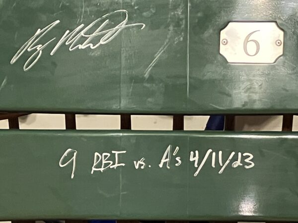 Ryan Mountcastle Autographed #6 Camden Yards Seat Back with Inscription - Image 2