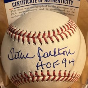 Steve Carlton Autographed Baseball with Inscription