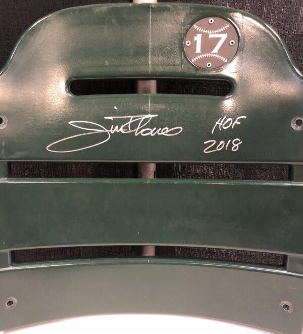 Jim Thome Autographed US Cellular Field Stadium Seat Back with Inscription