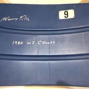 Manny Trillo Autographed #9 Veterans Stadium Seat Back with Inscription
