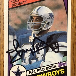 Tony Dorsett Autographed 1984 Topps Football Card