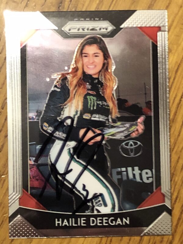 Hailie Deegan Autographed 2019 Panini Prizm Trading Card