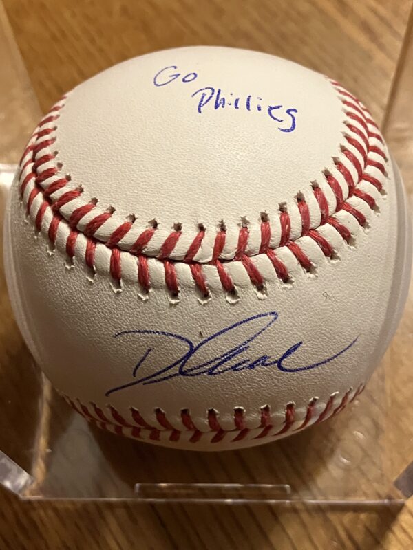 D'Andre Swift Autographed Baseball with Inscription
