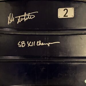 Danny White Autographed Texas Stadium Seat Back with Inscription