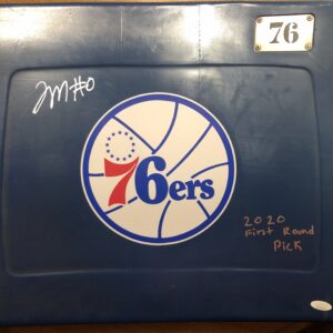 Tyrese Maxey Autographed Custom 76ers Seat Back with Inscription