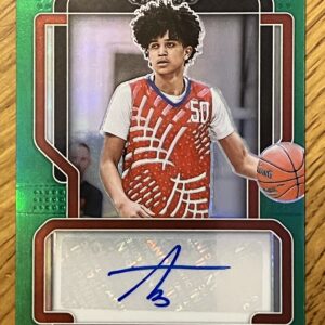 Anthony Black 2022 Panini Prizm Draft Picks Green Autographed Card