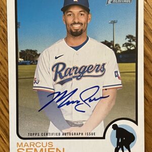 Marcus Semien Autographed 2022 Topps Heritage