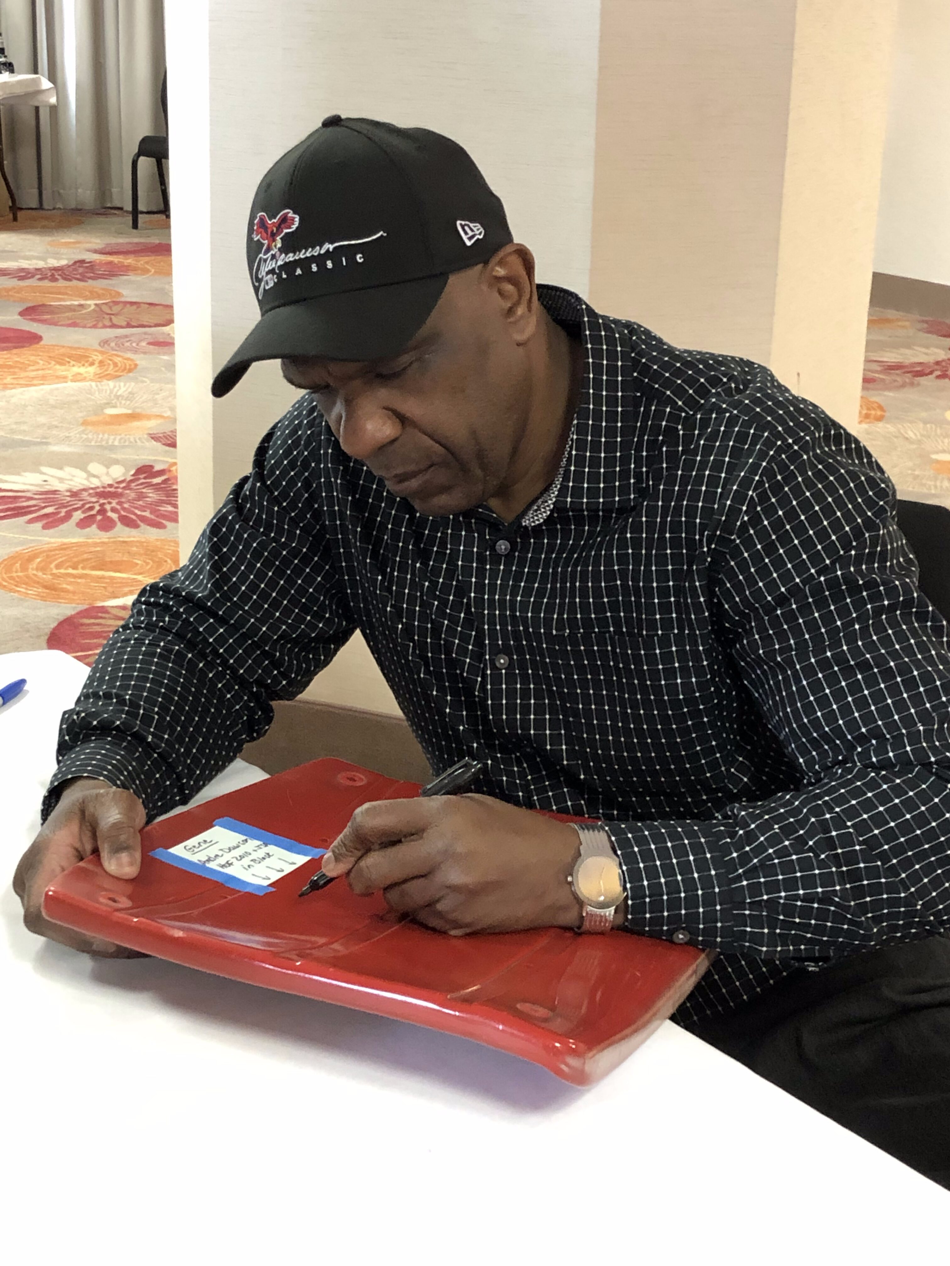 Andre Dawson Autographed Fenway Park Seat Bottom with Inscription - Image 3