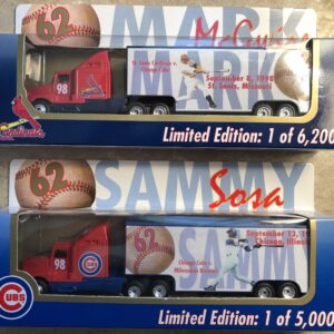 Mark McGwire/Sammy Sosa 1998 Collectible 62 HR Commemorative Haulers (set of 2)