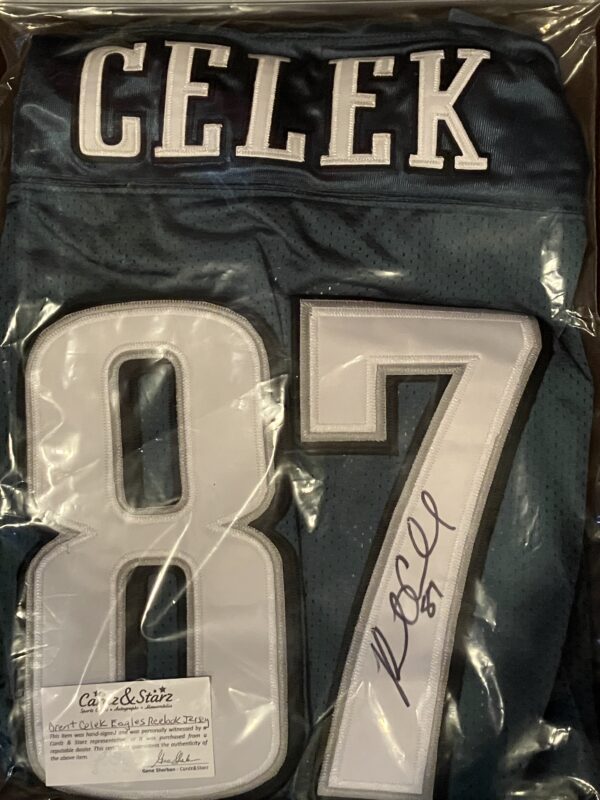 Brent Celek Autographed Philadelphia Eagles Custom Jersey