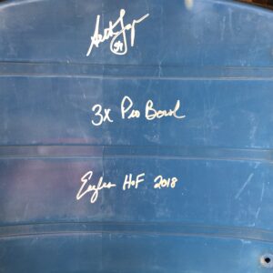 Seth Joyner Autographed Veterans Stadium Seat Bottom with Inscriptions