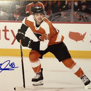 Morgan Frost Autographed Philadelphia Flyers 8x10 Photo