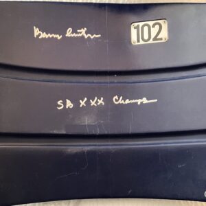 Barry Switzer Autographed Texas Stadium Seat Back with Inscription