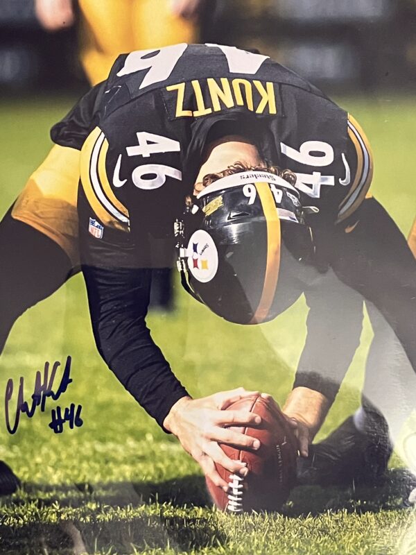 Christian Kuntz Autographed 8x10 Pittsburgh Steelers Photo