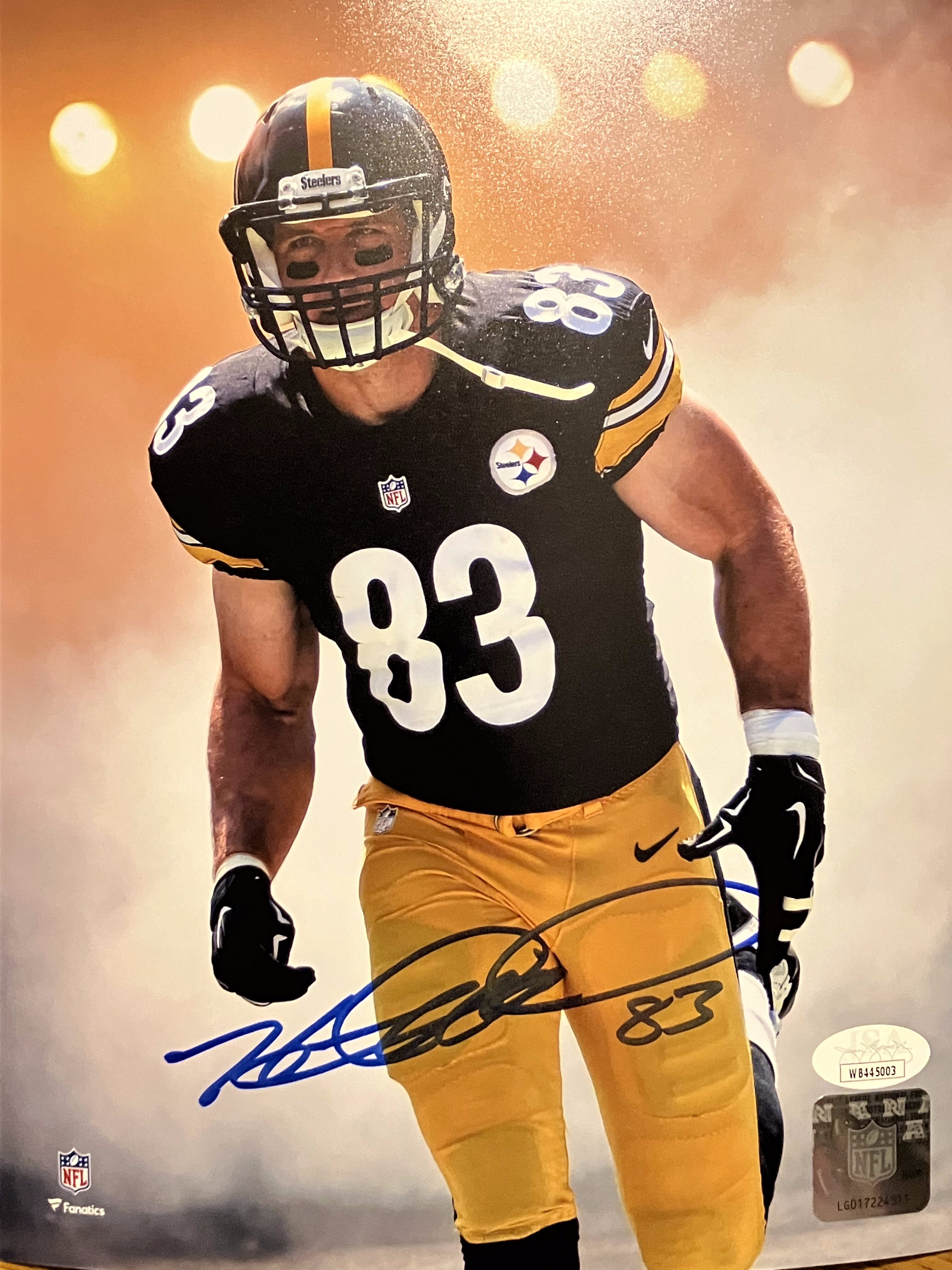 Heath Miller Autographed 8x10 Pittsburgh Steelers Photo