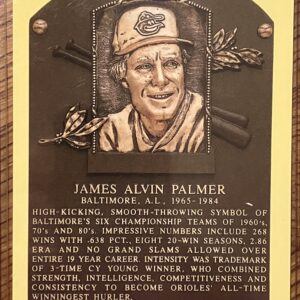 Jim Palmer Autographed HOF Postcard