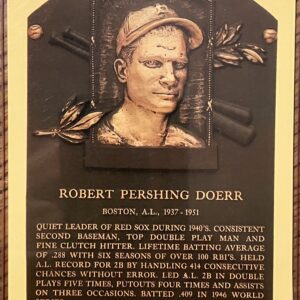 Bobby Doerr Autographed Hall of Fame Postcard with Inscription