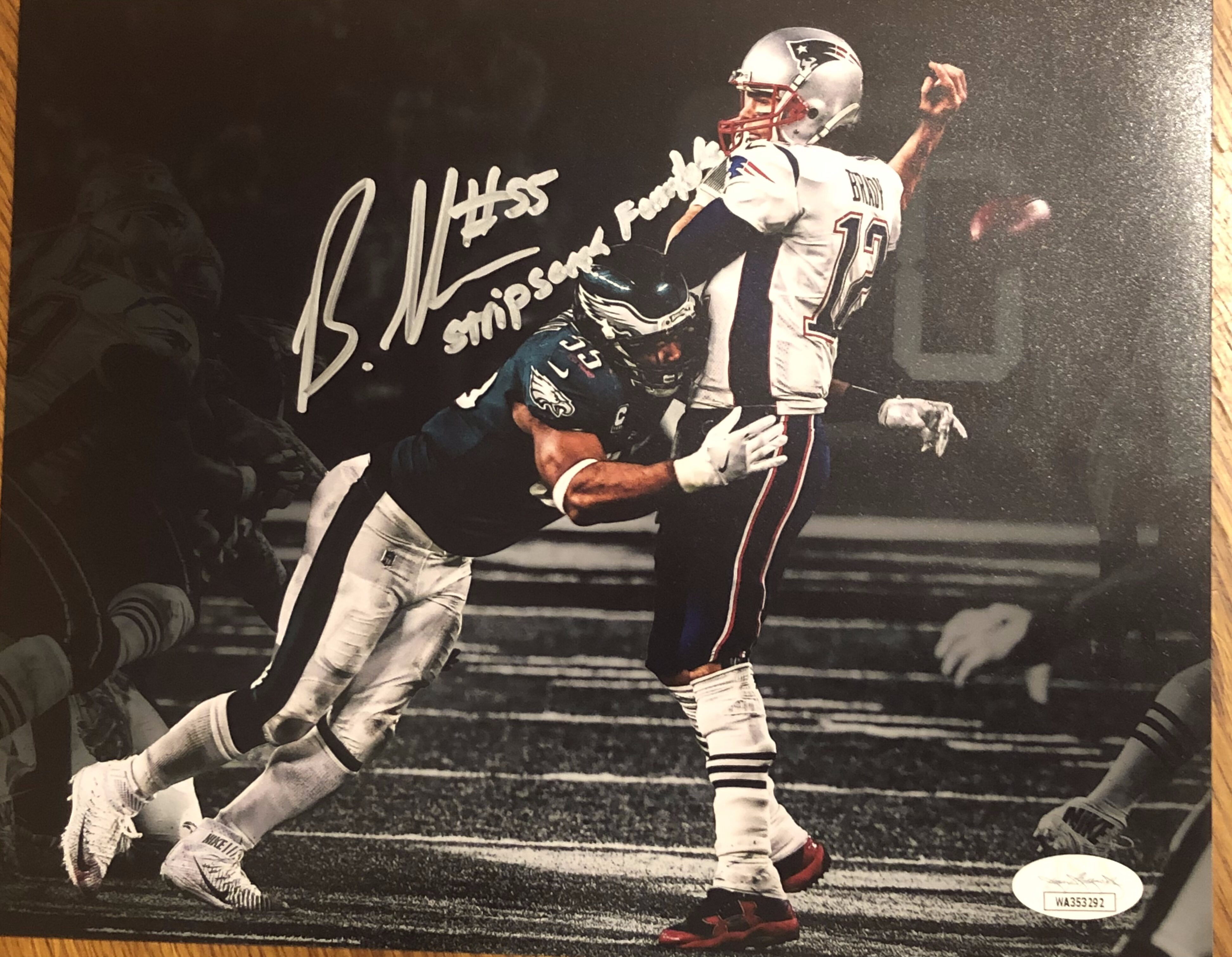 Brandon Graham Autographed Philadelphia Eagles 8x10 Photo with Inscription