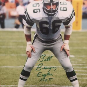 Bill Bergey Autographed Philadelphia Eagles 8x10 with Inscription