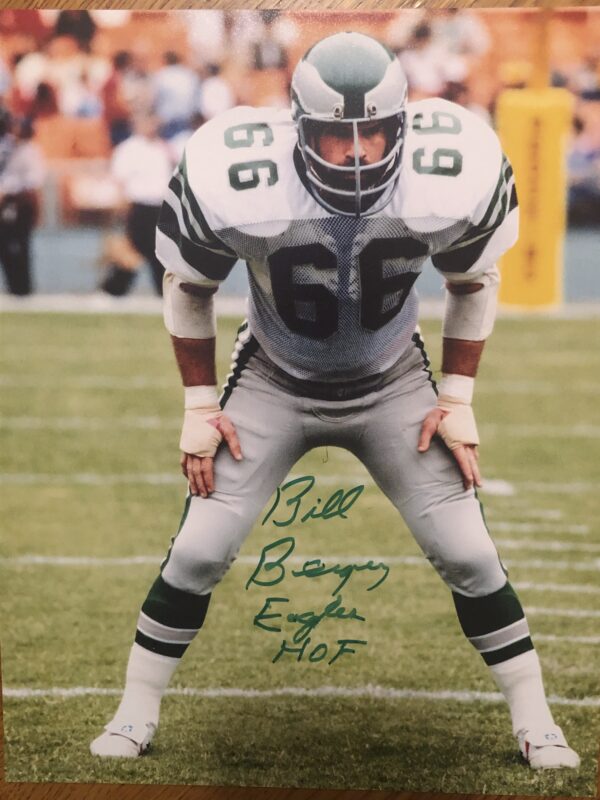 Bill Bergey Autographed Philadelphia Eagles 8x10 with Inscription