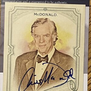 Christopher McDonald Autographed 2018 Topps Allen & Ginter Trading Card