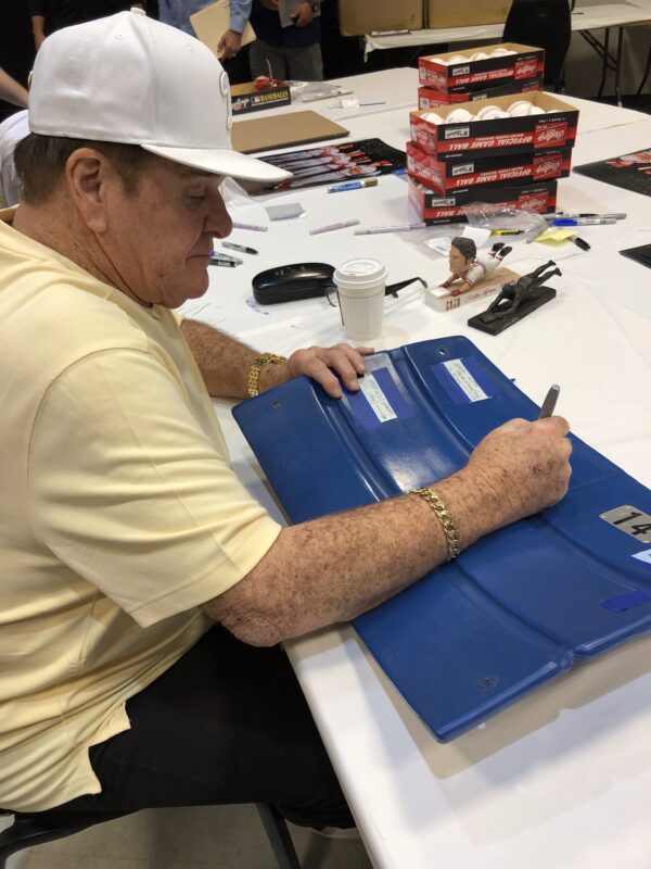 Pete Rose Autographed #14 Veterans Stadium Seat Back with Inscription - Image 3